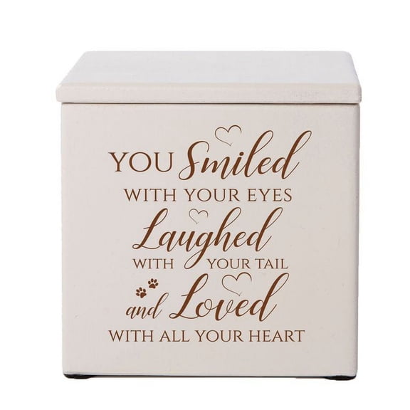 Lifesong Milestone Ivory Keepsake Urn_You Smiled With Your Eyes