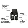 thumbnail image 3 of McKesson Wheelchair, Swing-Away Elevating Legrests, Detachable Arms - 16 in, 1 Ct, 3 of 11