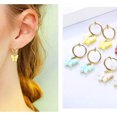 thumbnail image 5 of SHareconn 6 Pairs Butterfly Clip On Hoop Earrings for Women Drop Dangle Hoop Earrings Non Pierced Earrings Set, 5 of 5