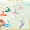 thumbnail image 4 of 50pcs Clothes Hanger 10 Colors Earring Holder Necklace Mini Hanger Rack Jewelry Display Dangle Earring Hanging Organizer Acrylic Ear Studs Display Rack, 4 of 6