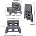 thumbnail image 2 of Bee Neat 2 Step Small Folding Stool/Chair for Office,Garage, Library, Closet, RV, Bathroom, Porch, & More - Collapsible Step Stool Ladder Ideal for Adults, Seniors - Can Support up to 300lbs, 2 of 5
