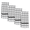 Black, variant on Beille 4pc 100% Cotton Classic Windowpane Dish Towels Set, Blue and White (26.5 x 16 inches)