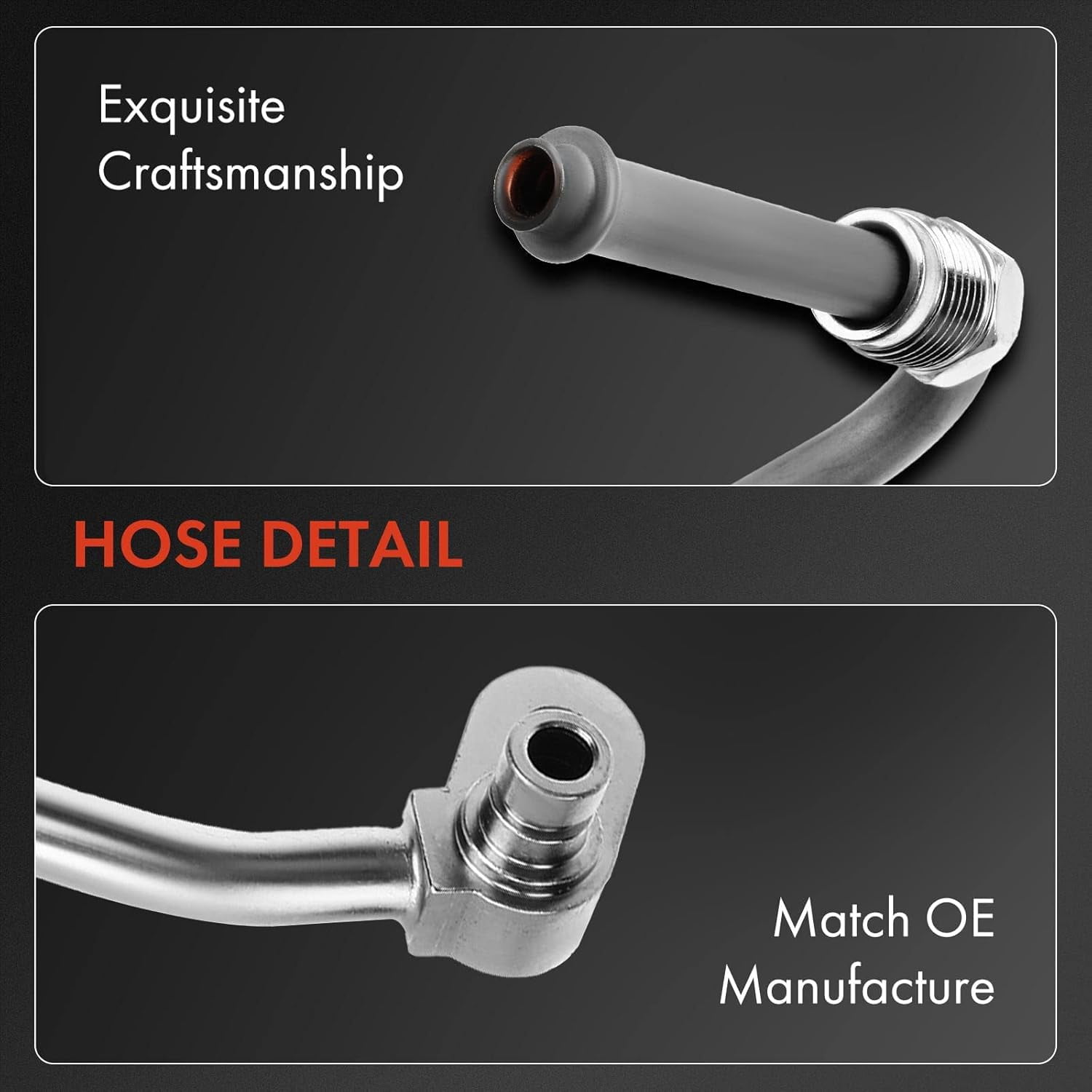 A-Premium Power Steering Pressure Hose Line Assembly Compatible with Jeep Grand Cherokee 2012 2014-2015 & Dodge Durango 2011-2015, 3.6L, Flex, Pump To Gear