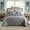 Light Grey, variant on 3-Piece 100% Cotton Oversized Bedspread Set Coverlet Set Embroidered Quilt Set Farmhouse Bedding Set TF
