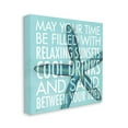 thumbnail image 3 of Sunsets Cool Drinks Sand Beach Phrase Blue Starfish 30 in x 30 in Painting Canvas Art Print, by Stupell Home Décor, 3 of 7