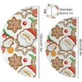 thumbnail image 3 of FMSHPON Adorable Christmas Ginderbread Xmas Christmas Tree Skirt Stand Mat for Holiday Party Decoration Indoor Outdoor 48 inches, 3 of 6