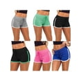 thumbnail image 4 of Casual Fast Drying Drawstring Color Block Elastic Waist Women Shorts, 4 of 6