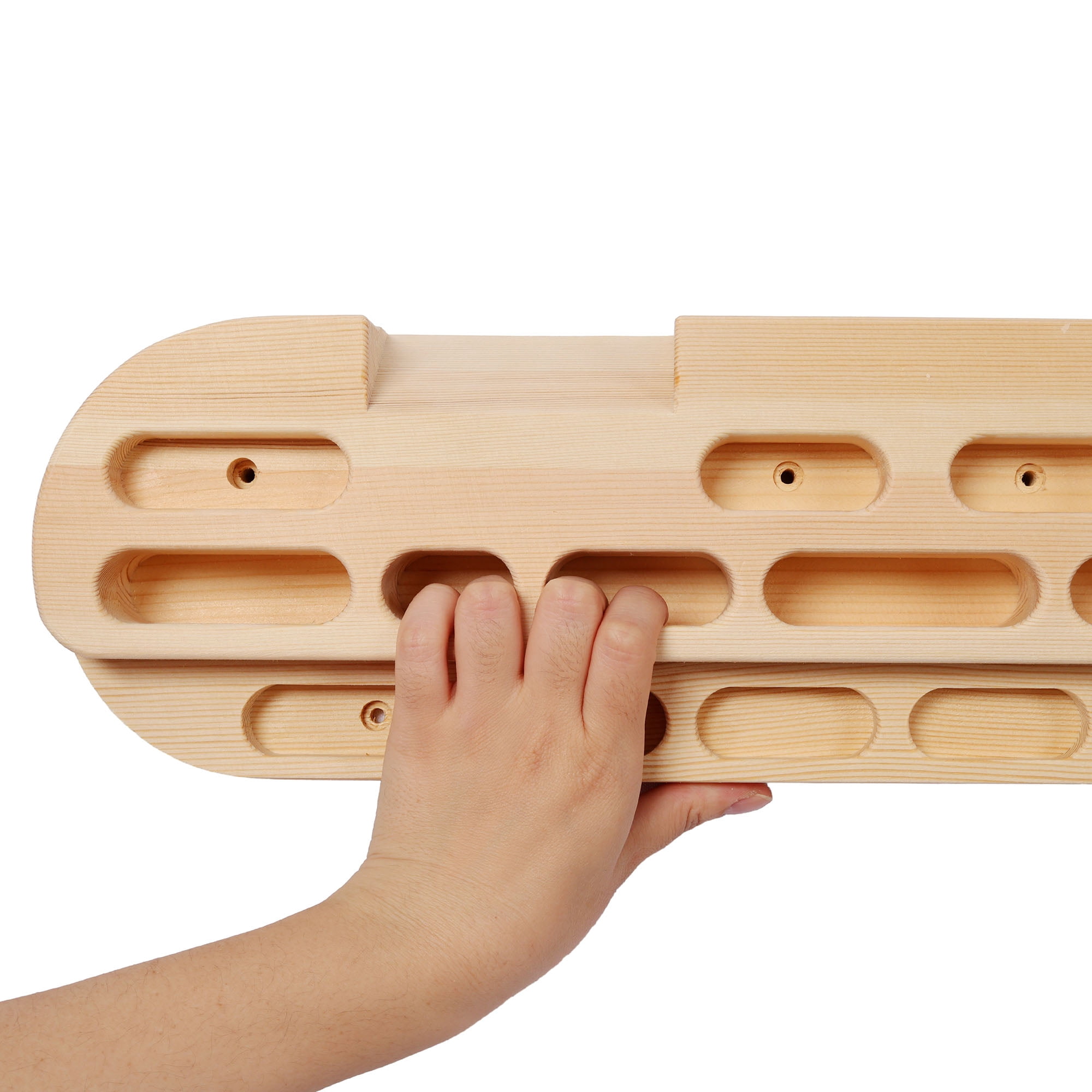 CQSXDA Wooden Climbing Hangboard Training Tool for Strengthening Grip and Fingers Ideal for All Skill Levels