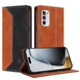 thumbnail image 1 of Funda FOXDOCK para Motorola Moto G 5G 2022 de Cuero Premium Bicolor con Ranuras RFID, Carcasa Tipo Billetera Antigolpes y Soporte Plegable, 1 of 6