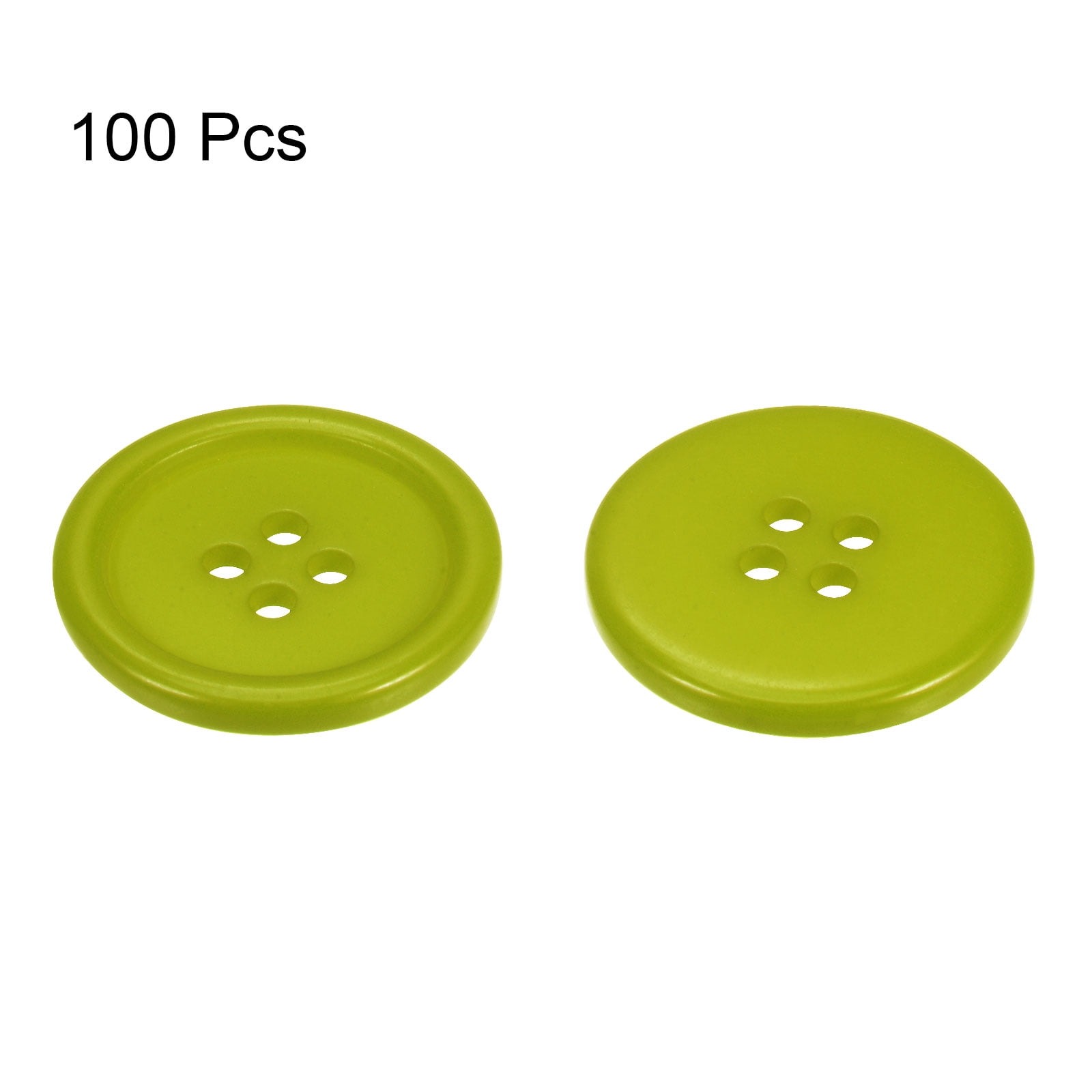 AERZETIX - C65512 - Lot De 10 Boutons à Coudre Ronds 12.8x8.7 Mm Noir - En Plastique