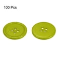 thumbnail image 3 of Unique Bargains Light Green Resin Round 4-Hole Sewing Buttons (100 Pack), 3 of 5