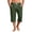 Army Green, variant on Mens Swim Trunks Men's Casual Drawstring Cropped Capri Pants Lightweight Summer Shorts with Elastic Waist Pockets 7 Inch Length Beach Lounge Pants for Daily Travel Gray XL