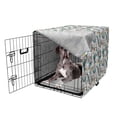 thumbnail image 5 of Floral Dog Crate Cover, Exotic Flower Gardenia Daffodil Rose Buds, Easy to Use Pet Kennel Cover Small Dogs Puppies Kittens, 7 Sizes, White Multicolor, by Ambesonne, 5 of 6