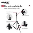 thumbnail image 3 of Aputure Light Stand Lightweight Thick Aluminium Design with Pneumatic Padding 2.8m, 3 of 6