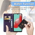 thumbnail image 4 of for Samsung Galaxy A32 4G (Not 5G) Wallet Case,Mandala Embossing PU Leather Girls Case with Credit Card Holder & Hand Strap Flip Folio Closure Cover for Samsung Galaxy A32 4G MTL Deep Purple, 4 of 14