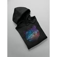 thumbnail image 3 of Polygonal Bear In Space Hoodie Men -Image by Shutterstock, Male Small, 3 of 4