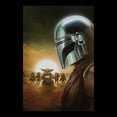 thumbnail image 2 of Mens Star Wars: The Mandalorian and Grogu Din Djarin and The Child Crew T Shirt, 2 of 5