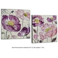 thumbnail image 3 of Poppy Rhapsody Wall Art Set Purple Set of Two Purple Set of 2, 3 of 5
