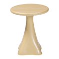 thumbnail image 2 of bali & pari Aponi Table d'Appoint en Résine Marbrée Table d'Appoint Sculpturale Crème, 2 of 8