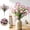 Light Purple, variant on 4 Pcs Dark Red Artificial Morning Glory Bouquets, UV‑Protected Faux Grave Flowers, Fade‑Resistant Fake Floral Arrangements for Cemetery Memorial, Home, Garden & Porch Decor