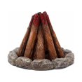 thumbnail image 2 of Rustic Wood Fire Pile Incense Burner - Attractive Firewood Heap Resin Censer Ornament for Cozy Home Atmosphere, 2 of 8