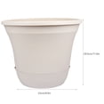 thumbnail image 2 of OULII 1 Piece Lightweight Flower Planter for Balcony with Nutrient Storage, 2 of 6