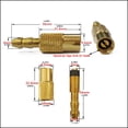 thumbnail image 2 of 2pcs Tire Inflator Valve Connector Replacement Auto Air Pump Chuck Clip Car Clamp Tire Repair Tools Car Accessories Brass, 2 of 3