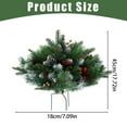 thumbnail image 3 of Artificial Christmas Tree with Ground Spikes, Pine Trees with Tripod Stake, Outdoor Christmas Decorations for Porch, Driveway, 3 of 7