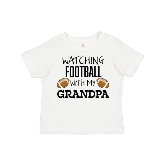 Inktastic Watching Football with My Grandpa Boys or Girls Toddler T-Shirt