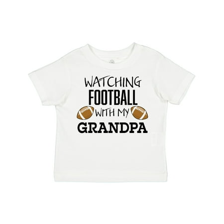 

Inktastic Watching Football with My Grandpa Gift Toddler Boy or Toddler Girl T-Shirt