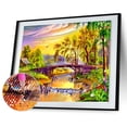 thumbnail image 1 of Taladro de pintura de diamante (DB2350) bordado de paisaje 5D punto de cruz DIY completo (m007) 45x60cm Hugtrwg Para estrenar, 1 of 1