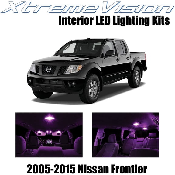 XtremeVision Interior LED for Nissan Frontier 2005-2015 5 pcs Pink Interior LED Kit   Installation Tool