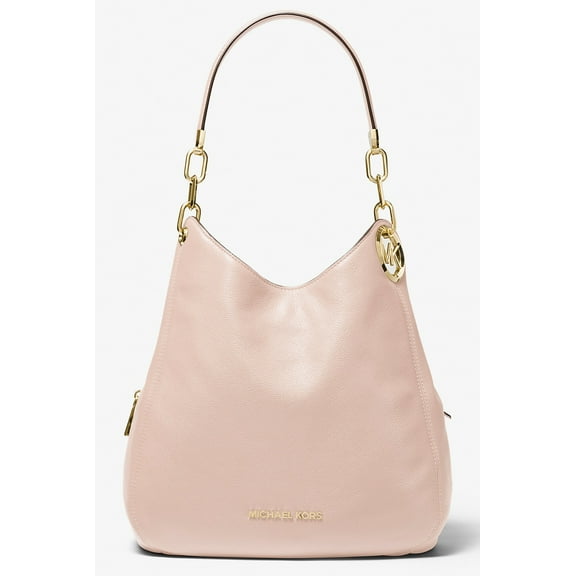 Michael Kors Lillie Large Pebbled Leather Shoulder Bag, Soft Pink