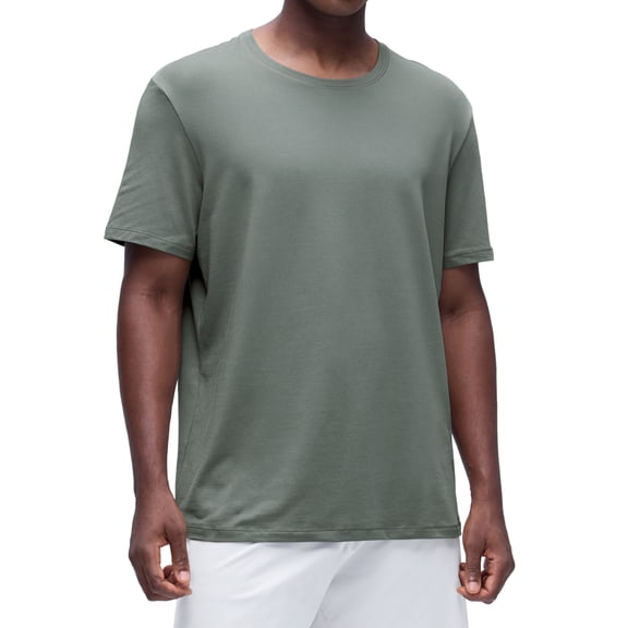 CRZ YOGA Athletic Shirts for Men Short Sleeve Moisture Wicking Soft Workout Casual Tee Tops Basic T-Shirt