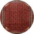 thumbnail image 1 of Ahgly Company Machine Washable Indoor Round Traditional Sienna Brown Area Rugs, 3' Round, 1 of 7