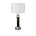 thumbnail image 2 of Ore Meubles 31112 Lampe de Table Cylindrique 26 Pouces - Finition Noyer, 2 of 3