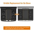 thumbnail image 3 of PMCAF Upgraded WB31X24738 Griddle Replacement for GE Gas Range, 9 x 19.5 in Black Aluminum, Non-Stick Cooktop Plate, 3 of 8
