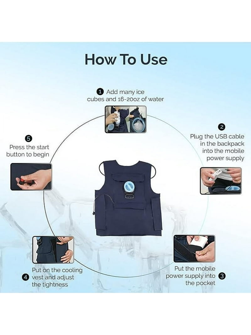 SubZero Rechargeable Outdoor Operated Emergency Cooling Vest