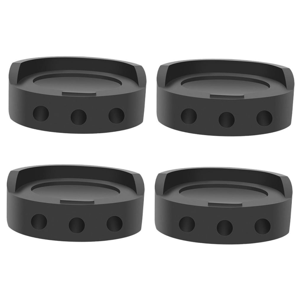 KONTONTY 4Pcs Heavy-duty Machine Foot Pads for Furniture and Washers 7.2X1In Black