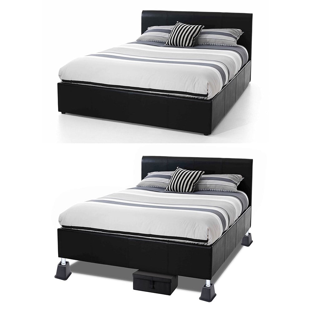 Juvale COMIN18JU072824 Adjustable Bed/Furniture Risers Black 8 Pack for sale online 