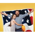 thumbnail image 7 of American Flag Sherpa Throw Blanket Polar Fleece, Super Cozy Warm TV Blankets for Bed or Couch Reversible 50" x 60", 7 of 7