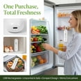 thumbnail image 3 of Fridge Deodorizer Odor Eliminator–Rechargeable Fridge Deodorizer, Compact Cordless, Unscented & Long-Lasting, No Filter Replacement–Odor Control For Kitchen, Freezer & Food Storage(Silver), 3 of 5