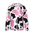 thumbnail image 1 of Fotbe Cow Spots Chaqueta con Protección Solar UPF 50+ para Hombre y Mujer, Camisa con Capucha y Bolsillos-Small, 1 of 7
