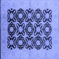 thumbnail image 1 of Ahgly Company Indoor Square Oriental Blue Traditional Area Rugs, 7' Square, 1 of 4