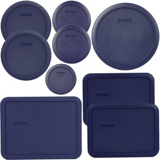 Pyrex 7212-PC Cobalt Blue Plastic Lids – 2 Pack Snap Lids For 7212 Glass Dish – BPA-Free 4 thumbnail image