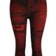 thumbnail image 4 of Gibobby Ropa para profesores Pantalones de nueve minutos para mujer Hip-up, pantalones de colores súper inferiores, pantalones ajustados, pantalones (Rojo, S), 4 of 5