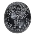 thumbnail image 5 of Gothic Wicca Black Mystic Arts Planetarium Zodiac Celestial Skull Figurine, 5 of 9