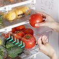 thumbnail image 2 of Kitchen Storage Box Fruit Vegetable Preservation Organizer Transparent Egg Container Under-shelf Refrigerator Drawer, 2 of 9