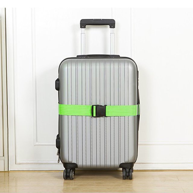 Correa De Equipaje Correa De Equipaje Tmvgtek Nylon Travel Atado Cargo Equipaje Cinturón Correa Hebillas Camping Kits (Verde)