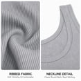 thumbnail image 6 of Women's Ribbed Tank Top, Viscose Sleeveless Round Neck Fitted Cami Shirts for Casual Daily Layering, 6 of 7